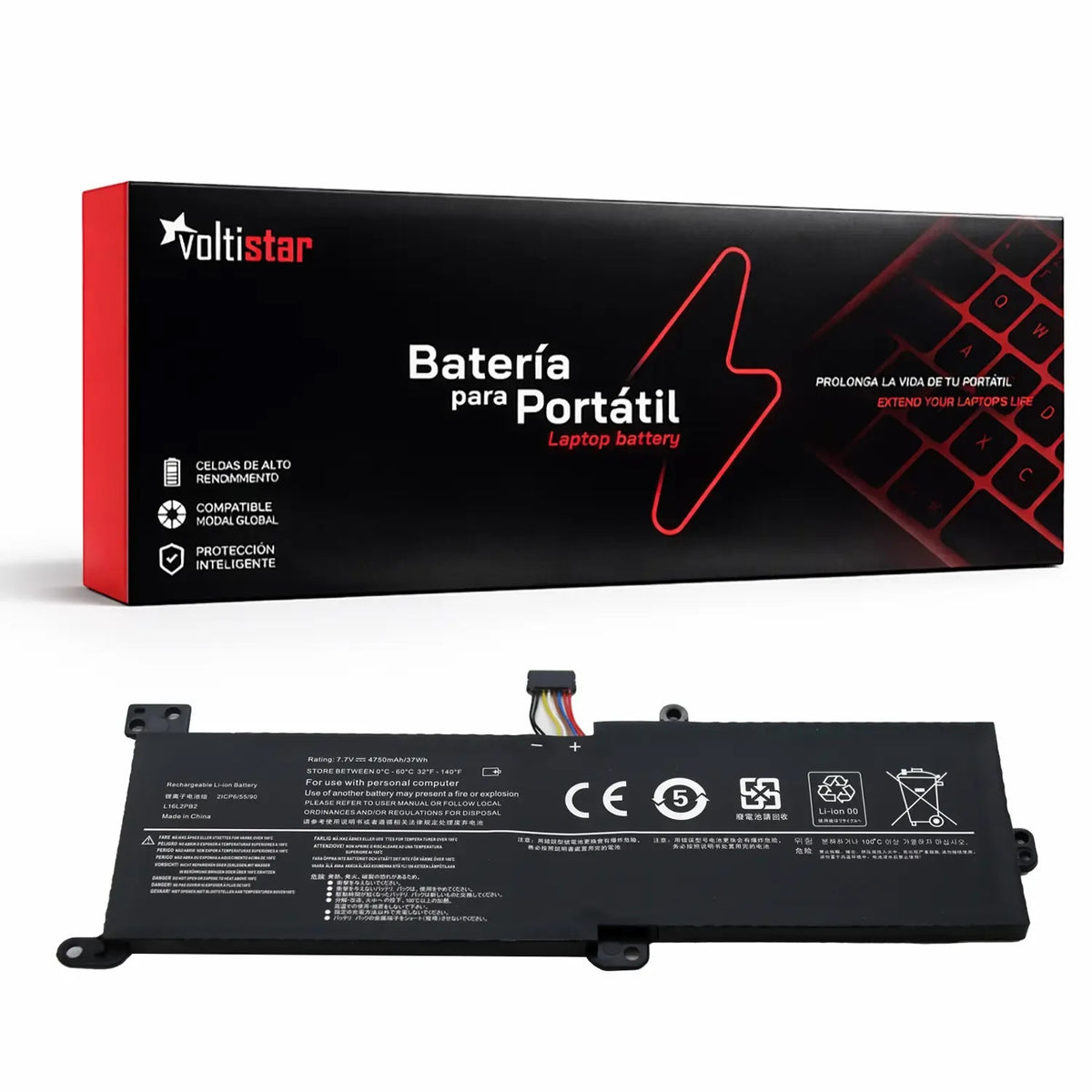 Batería Para Portátil Lenovo L16L2Pb1 L16C2Pb2 L16L2Pb2 L16S2Pb2 L16L2Pb3