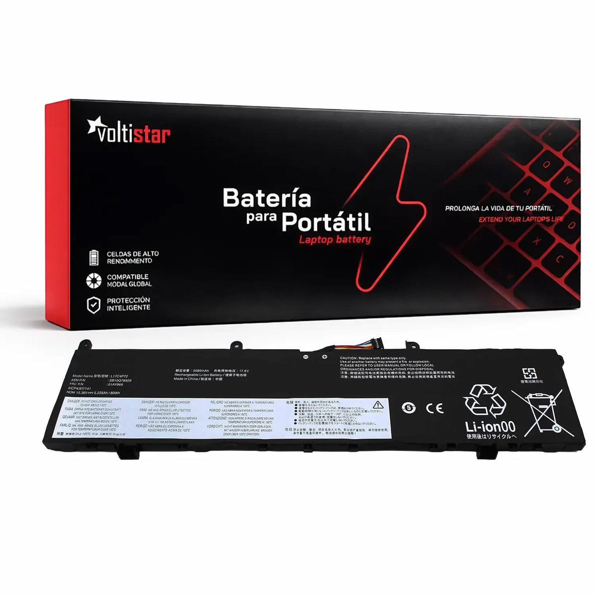 Batería Para Portátil Lenovo Thinkpad P1 Gen 2-20Qt003Wmb L17C4P72