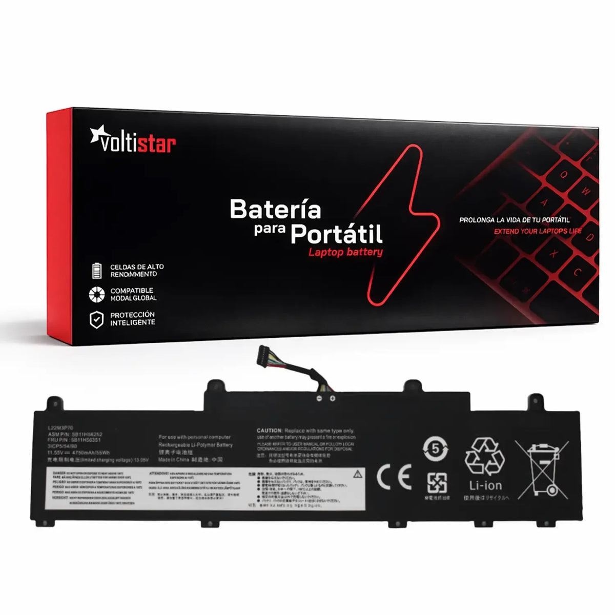 Batería Para Portátil Lenovo Thinkpad L15 L22M3P70
