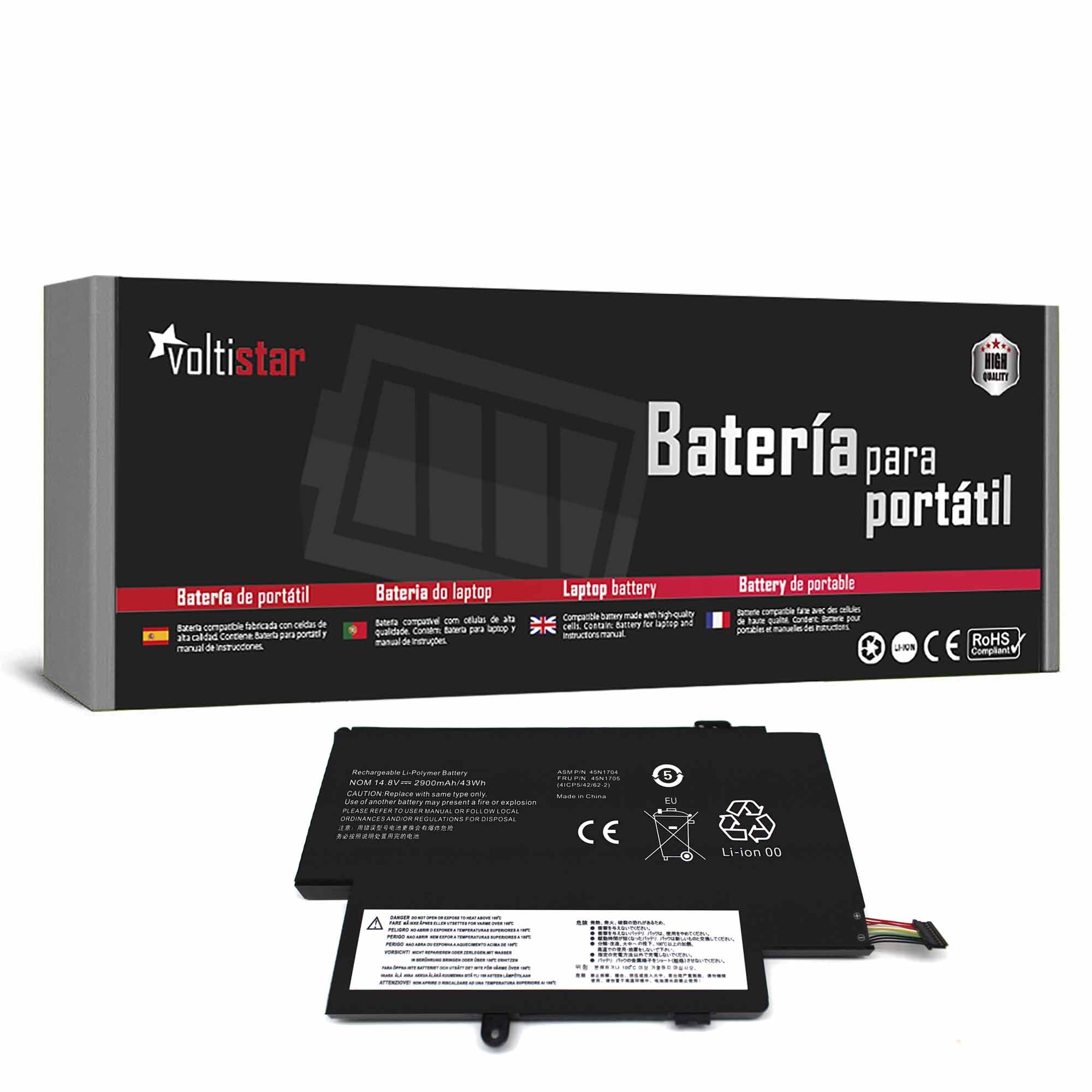 Batería Para Portátil Lenovo Thinkpad S1 Yoga 20Cd 20C0 45N1704 45N1705 14.8V