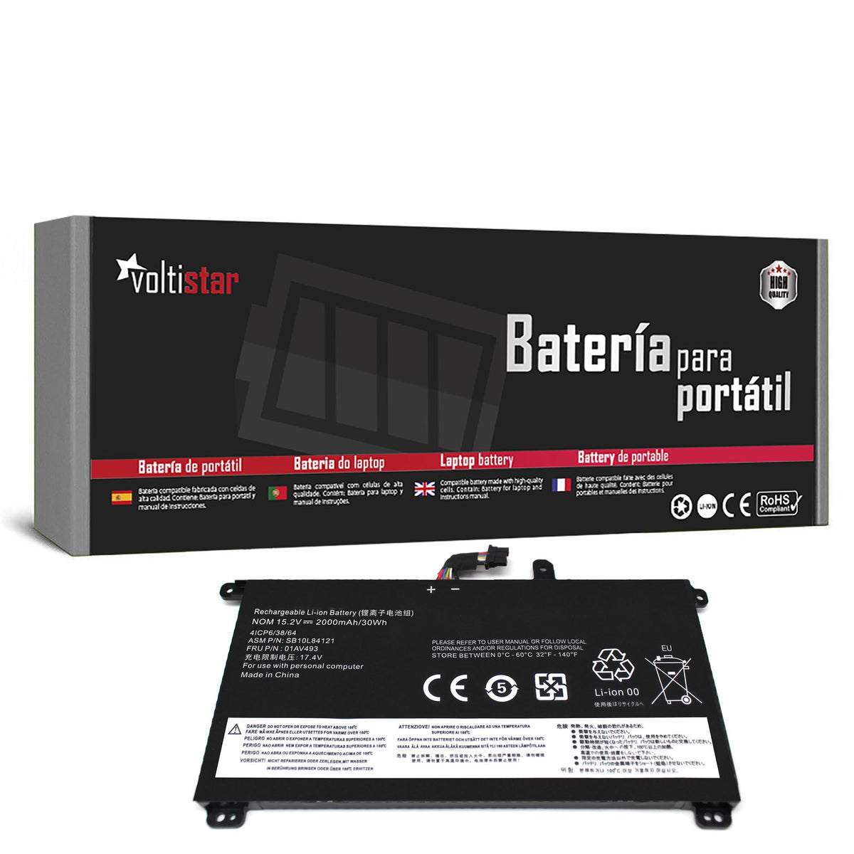 Batería Para Portátil Lenovo Thinkpad T570 T580 P51S P52S 00Ur891