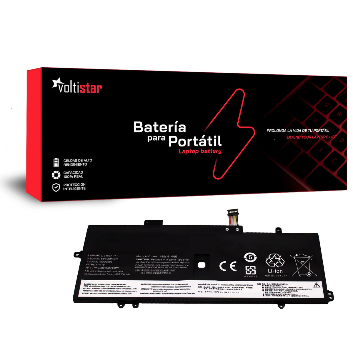 Batería Para Portátil Lenovo Thinkpad X1 Yoga 4Th L18L4P71