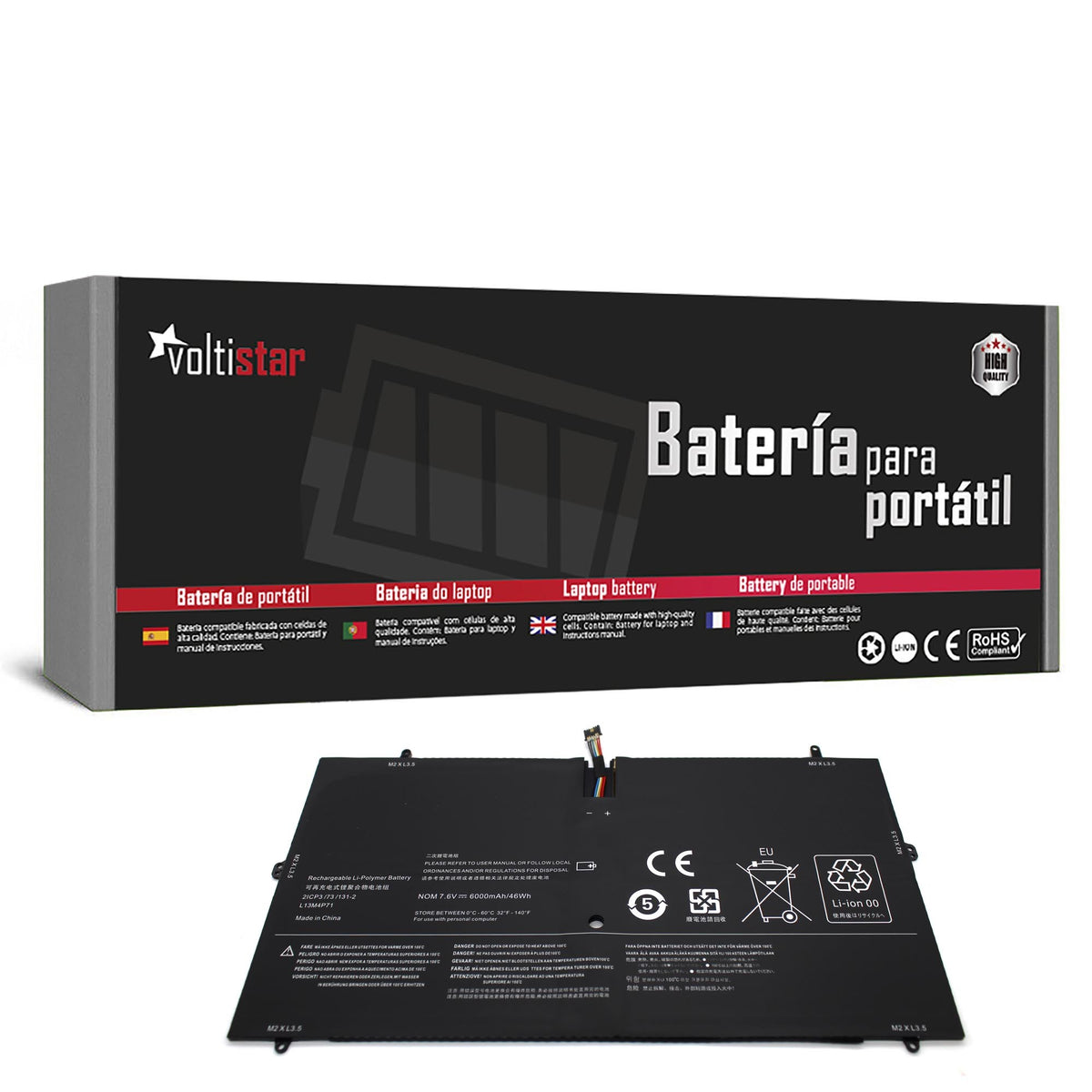 Batería Para Portátil Lenovo Yoga 3 Pro 1370 5Y71 I5Y51 I5Y70 I5Y71 L13M4P71