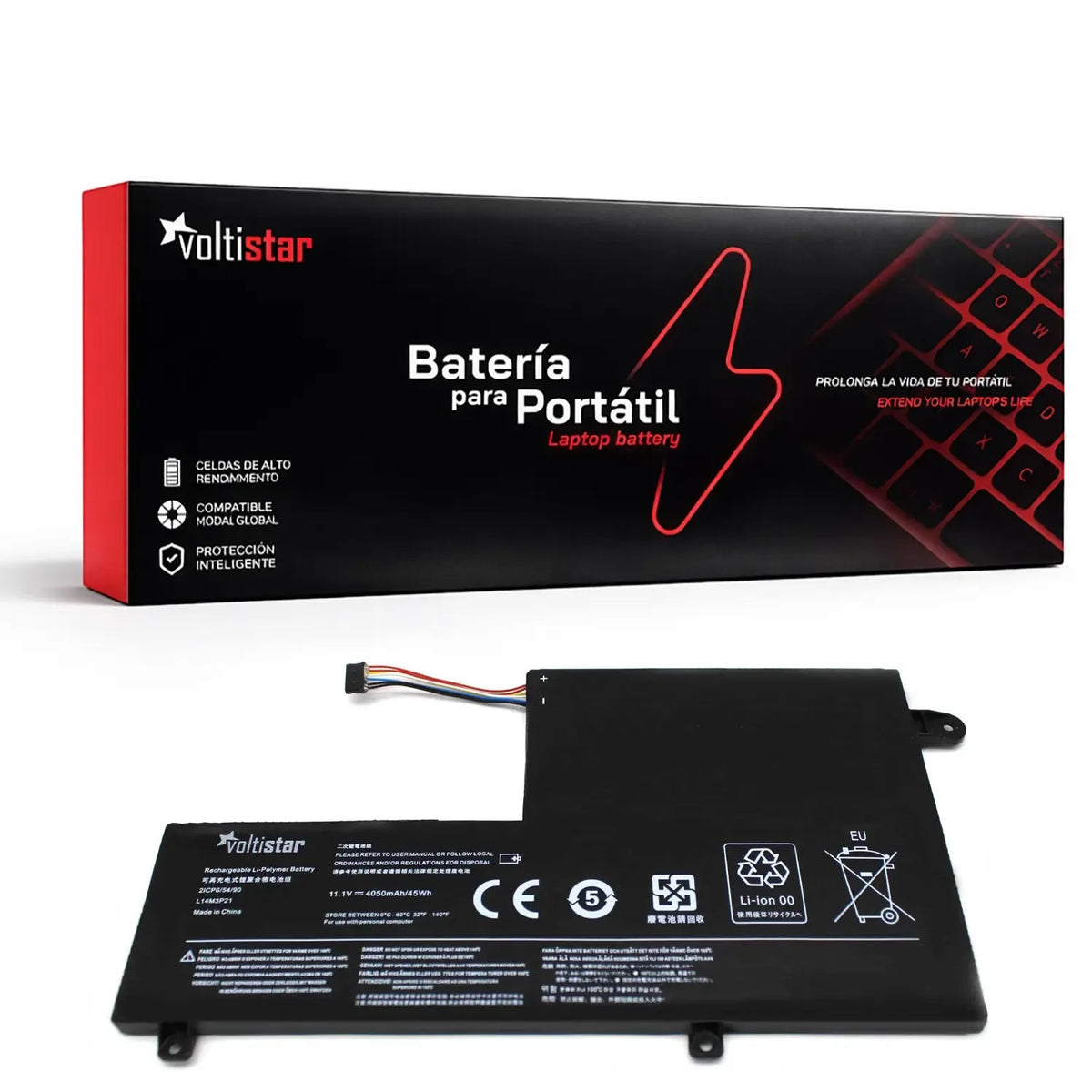 Batería Para Portátil Lenovo Yoga 500-14Isk 80R5 80Rl L15C2Pb1