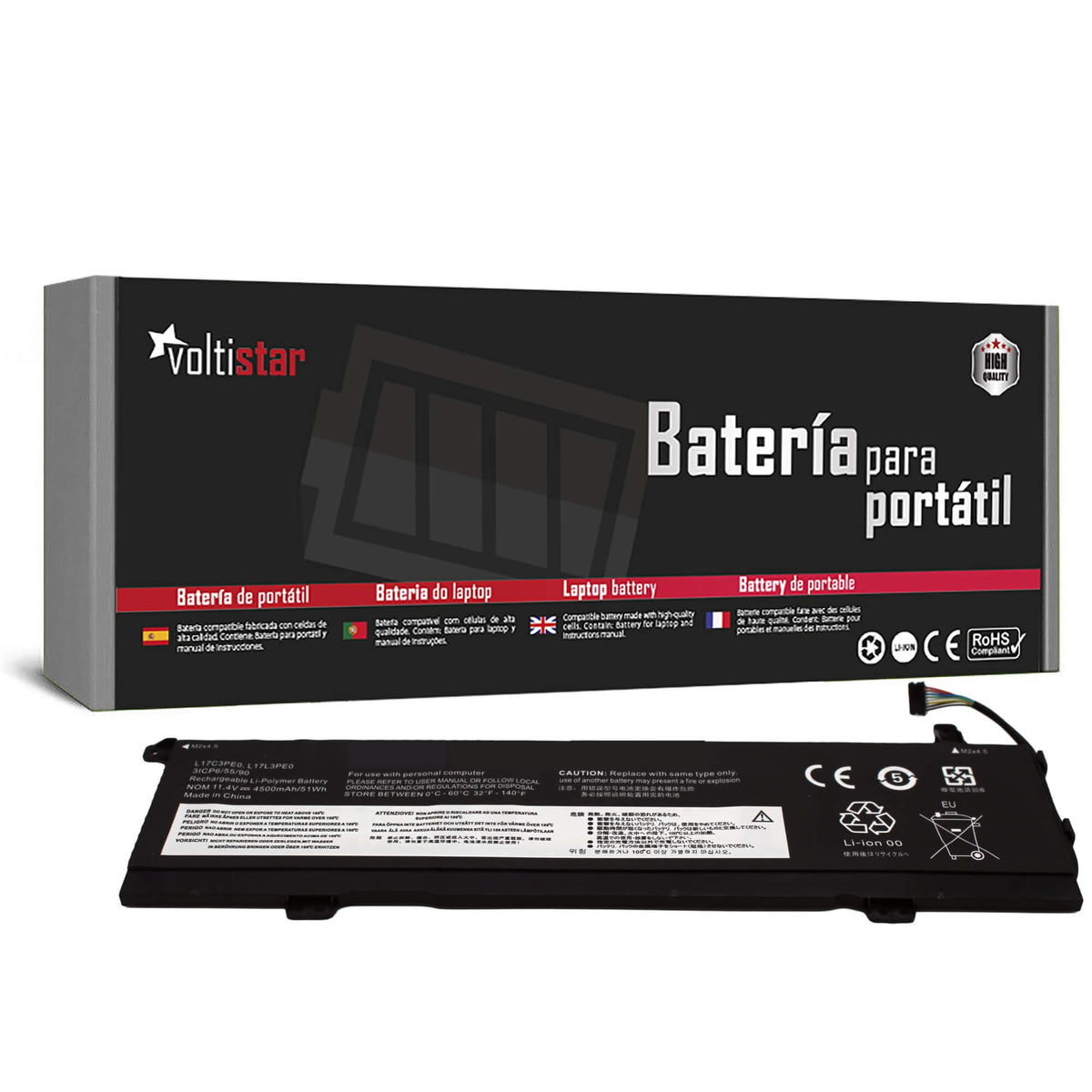 Batería Para Portátil Lenovo Yoga 730-15Ikb L17C3Pe0