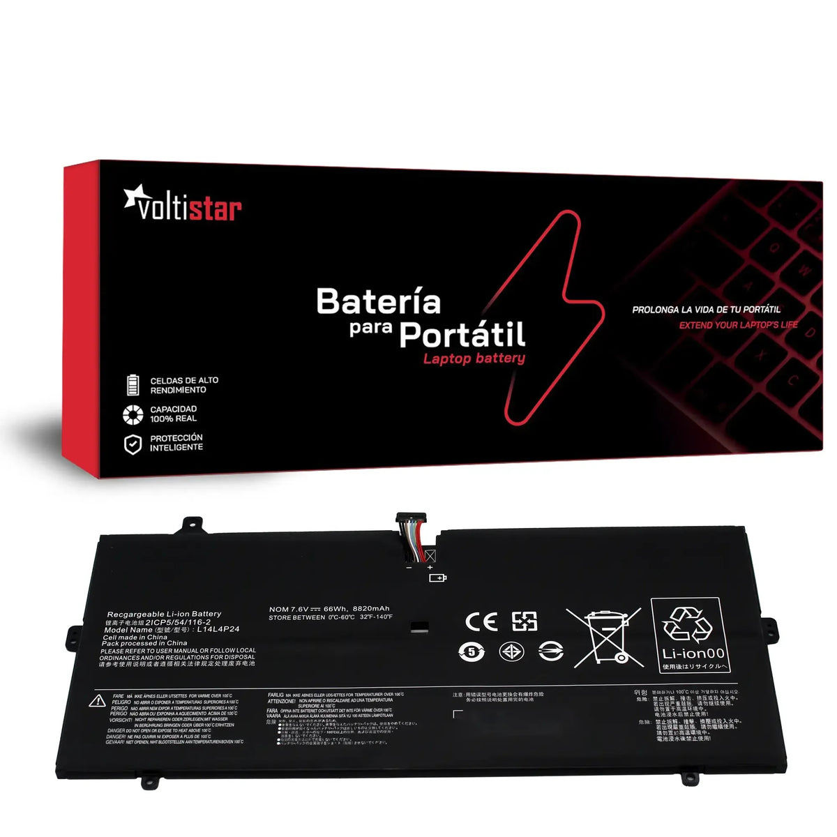 Batería Para Portátil Lenovo Yoga 900-13Isk L14L4P24