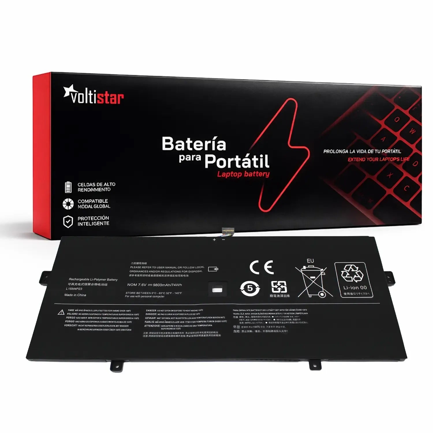 Batería Para Portátil Lenovo Yoga 910-13Ikb Yoga 5 Pro L15M4P23 L15C4P21 L15C4P22