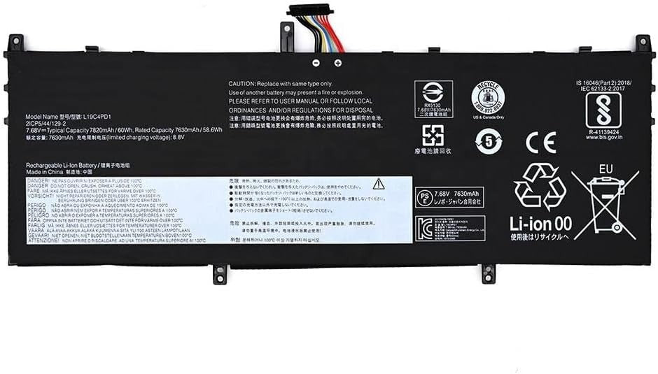 Batería Para Portátil Lenovo Yoga C640 13 C640 13 Iml L19C4Pd1 L19M4Pd1 L19L4Pd1