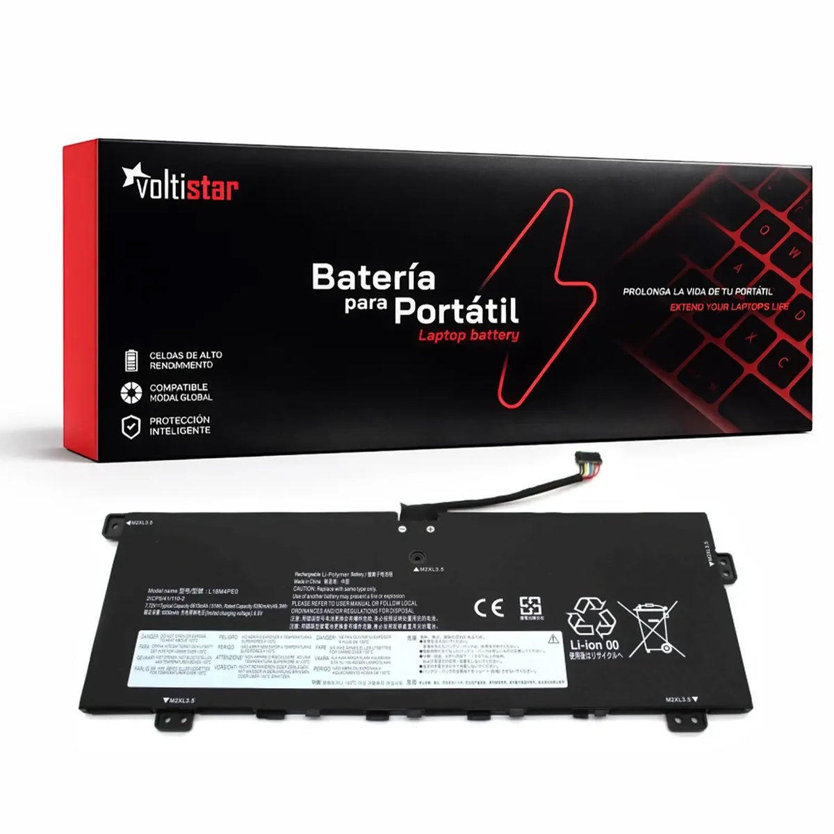 Batería Para Portátil Lenovo Yoga C740 14 5B10W67296 L18L4Pe0 L18M4Pe0