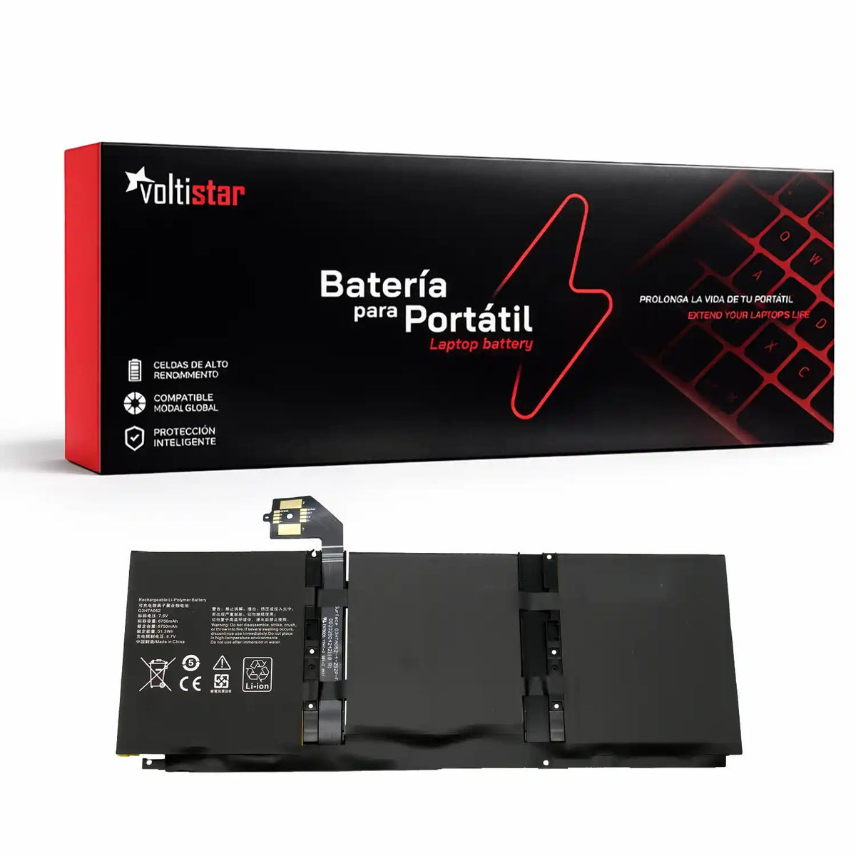 Batería Para Portátil Microsoft Surface 3 De 13.5" G3Hta052H