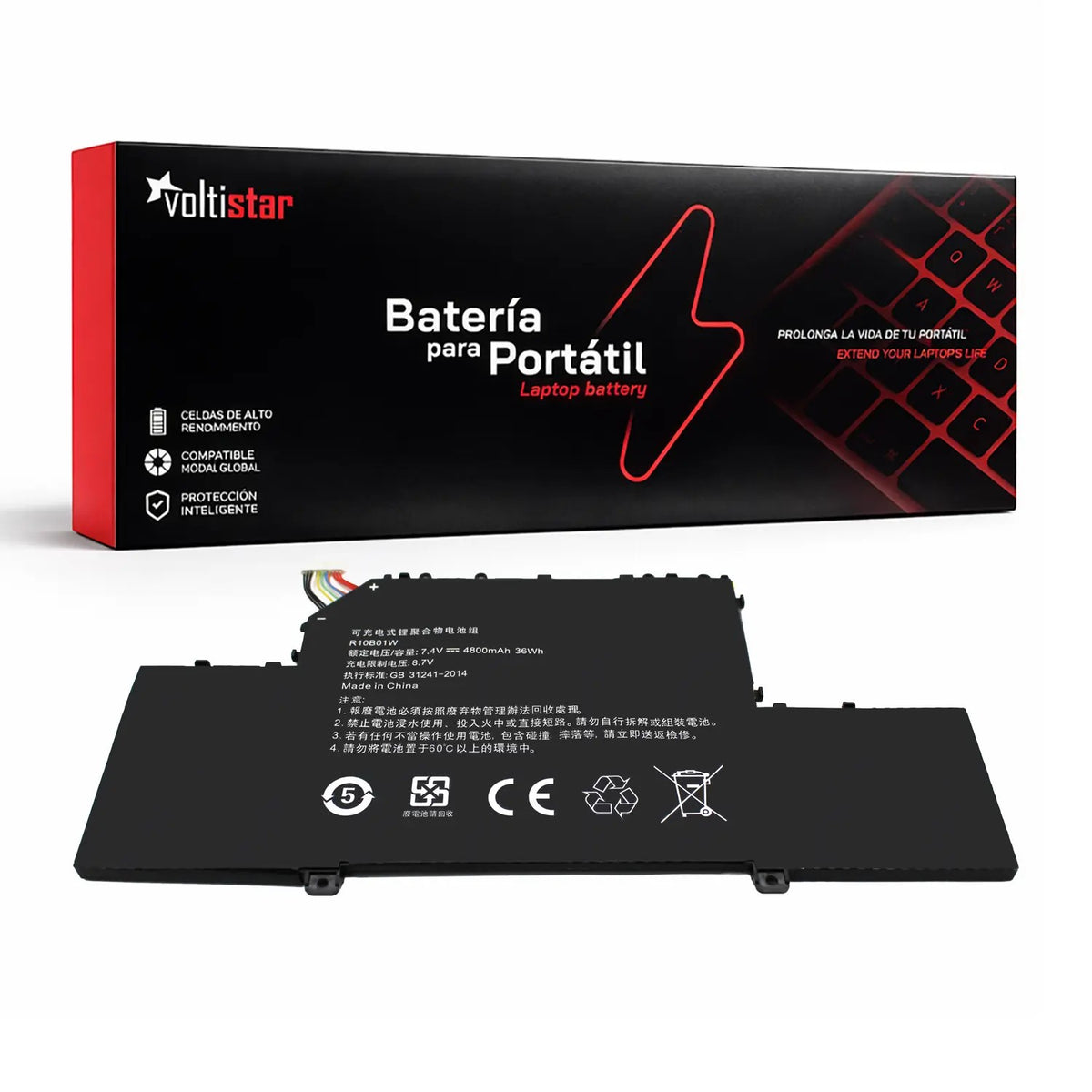 Batería Para Portátil Xiaomi Mi Air 12.5" R10B01W 7.6V
