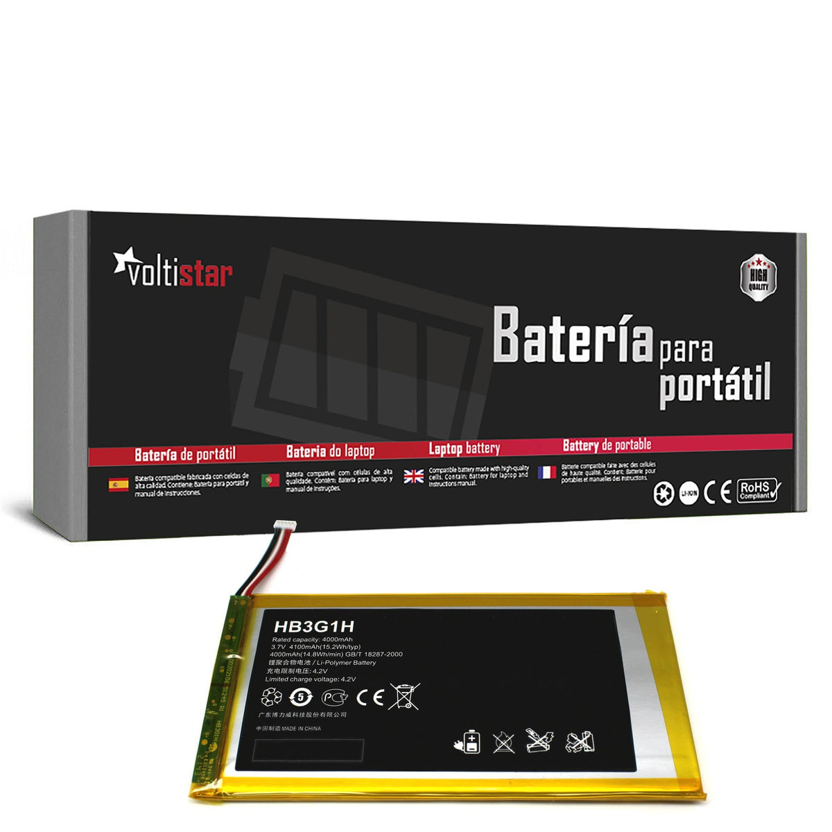 Batería Para Tablet Huawei Mediapad S7-301U S7-301W S7-302 S7-303 Hb3G1H