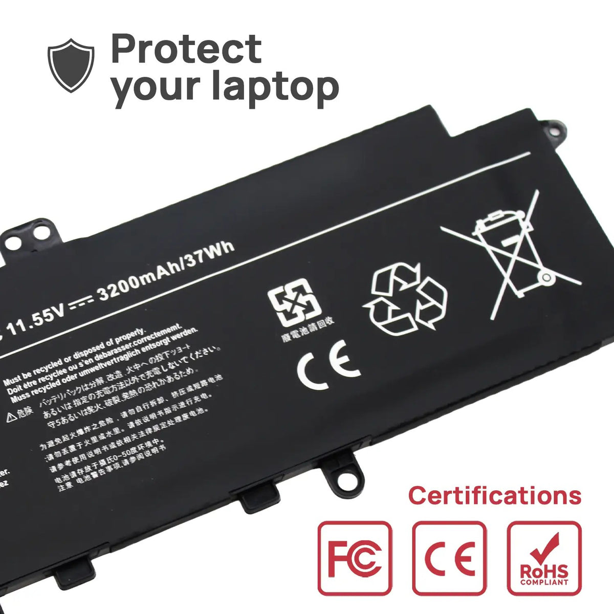 Batería Para Portátil Toshiba Dynabook Tecra X40-D X40-E X40-F