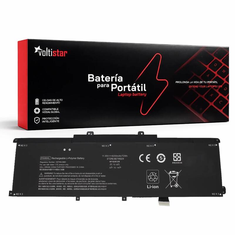 Batería Zg06xl Para Portátil Hp Elitebook 1050 G1 L07045 855 11.55v 6200mah 72wh