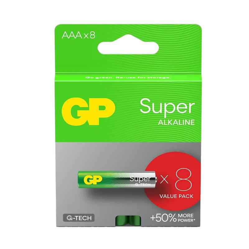 Baterie Alkaliczne Lr03/Aaa Gp Super 8szt. (G-Tech)