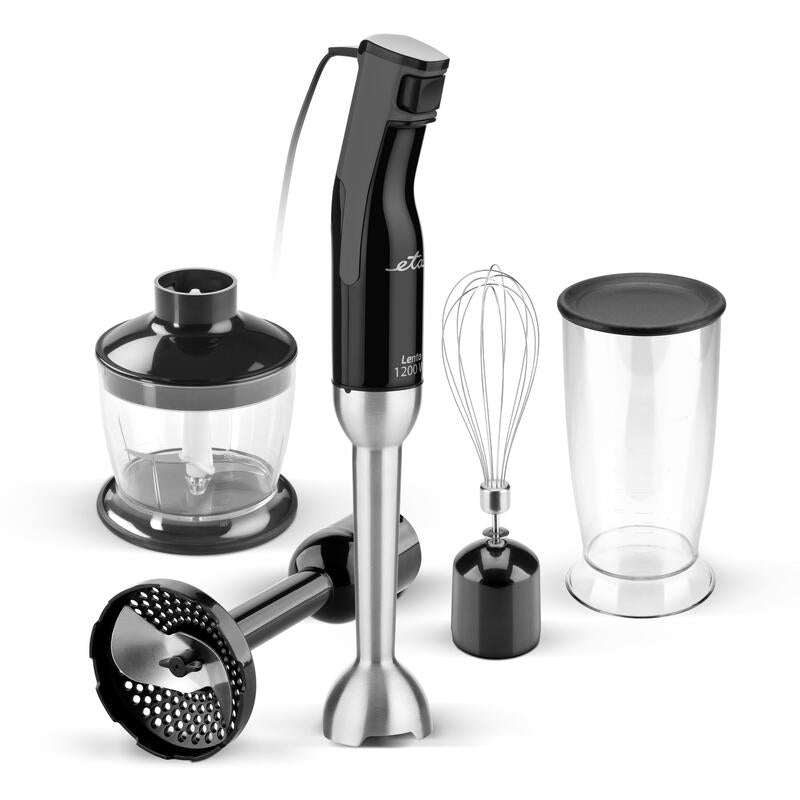 Batidora De Mano Eta Eta401790000  Lento Con Accesorios, 1200 W, Acero Inoxidable Negro