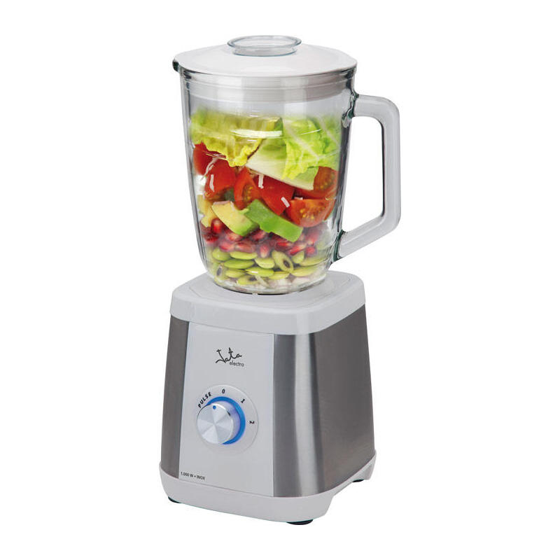 Batidora De Vaso Jata Bt797 1000w Cuerpo Acero Inox Jarra Cristal 1.5l 2 Velocidades+Pulse Pica Hielo