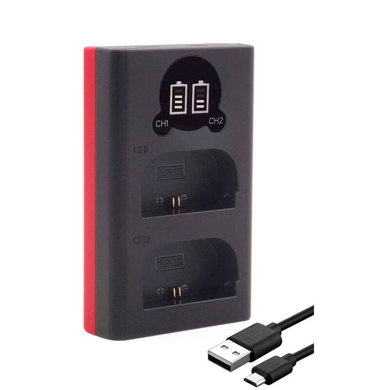 Baxxtar Pro Ladegerät Lcd Dual Für Lp-E6