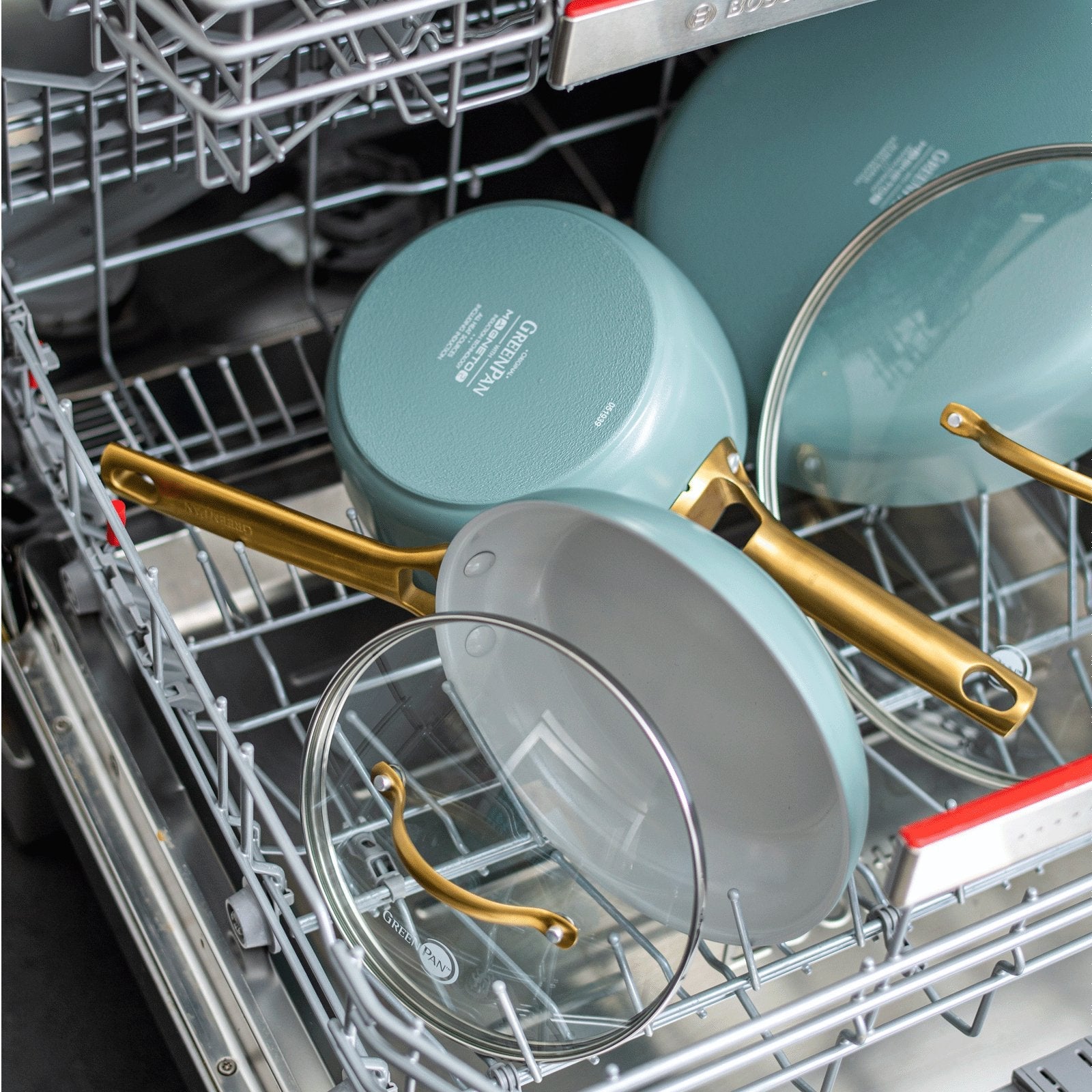 Greenpan Padova Reserve Stielkasserolle 18cm Himmelblau