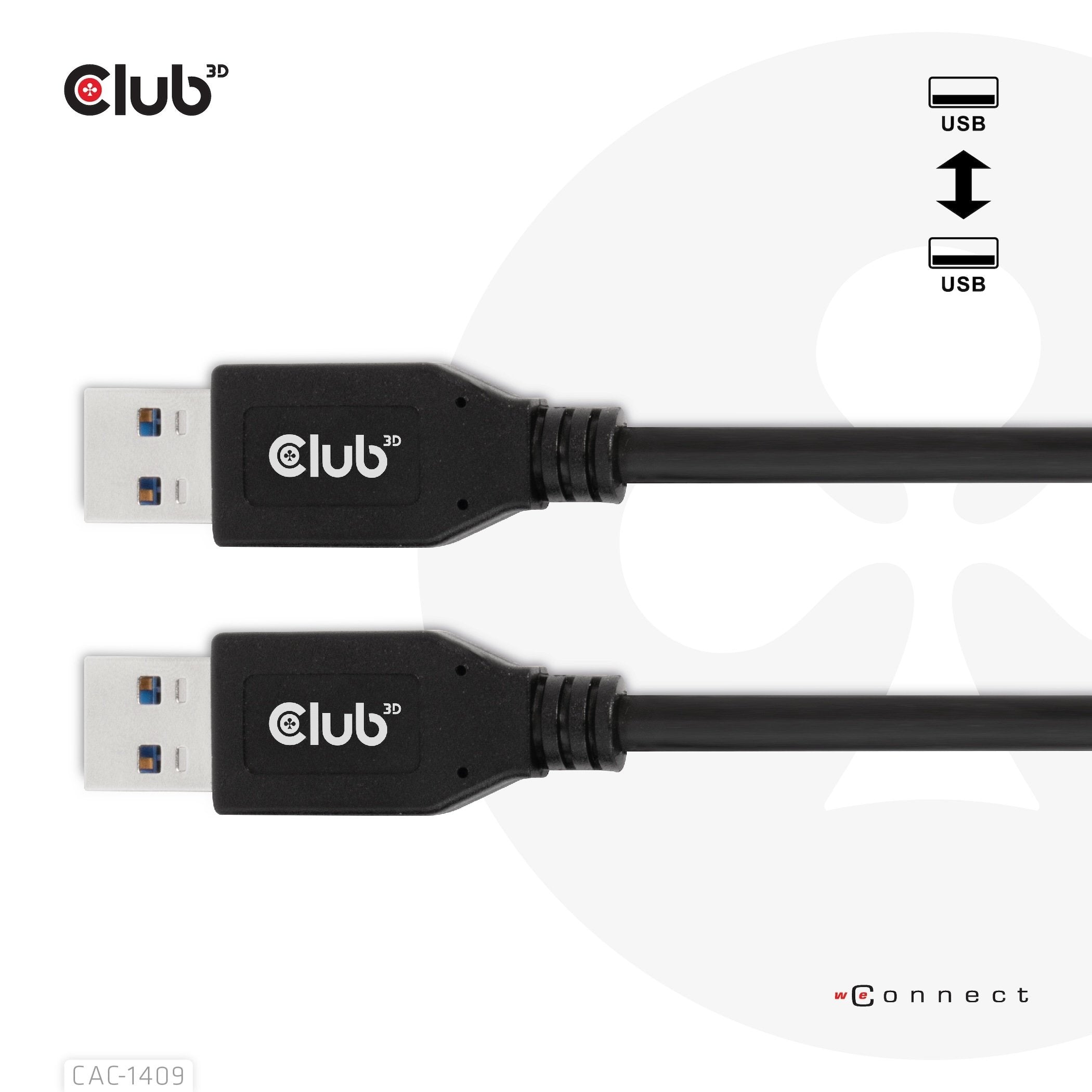 Club3d Cable Usb Typ-A Gen2 0,5m 10 Gbps M M Retail