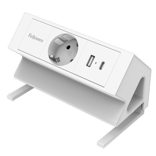 Regleta Fellowes 100137173 Base Múltiple 2 M 1 Salidas Ac Interior Blanco