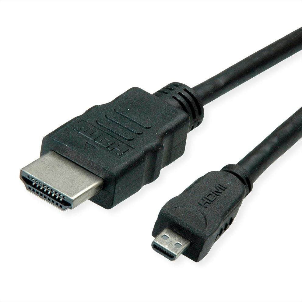 Roline Verde Hdmi High Speed Cable Mit Ethernet, Hdmi St - Micro Hdmi St, 2 M