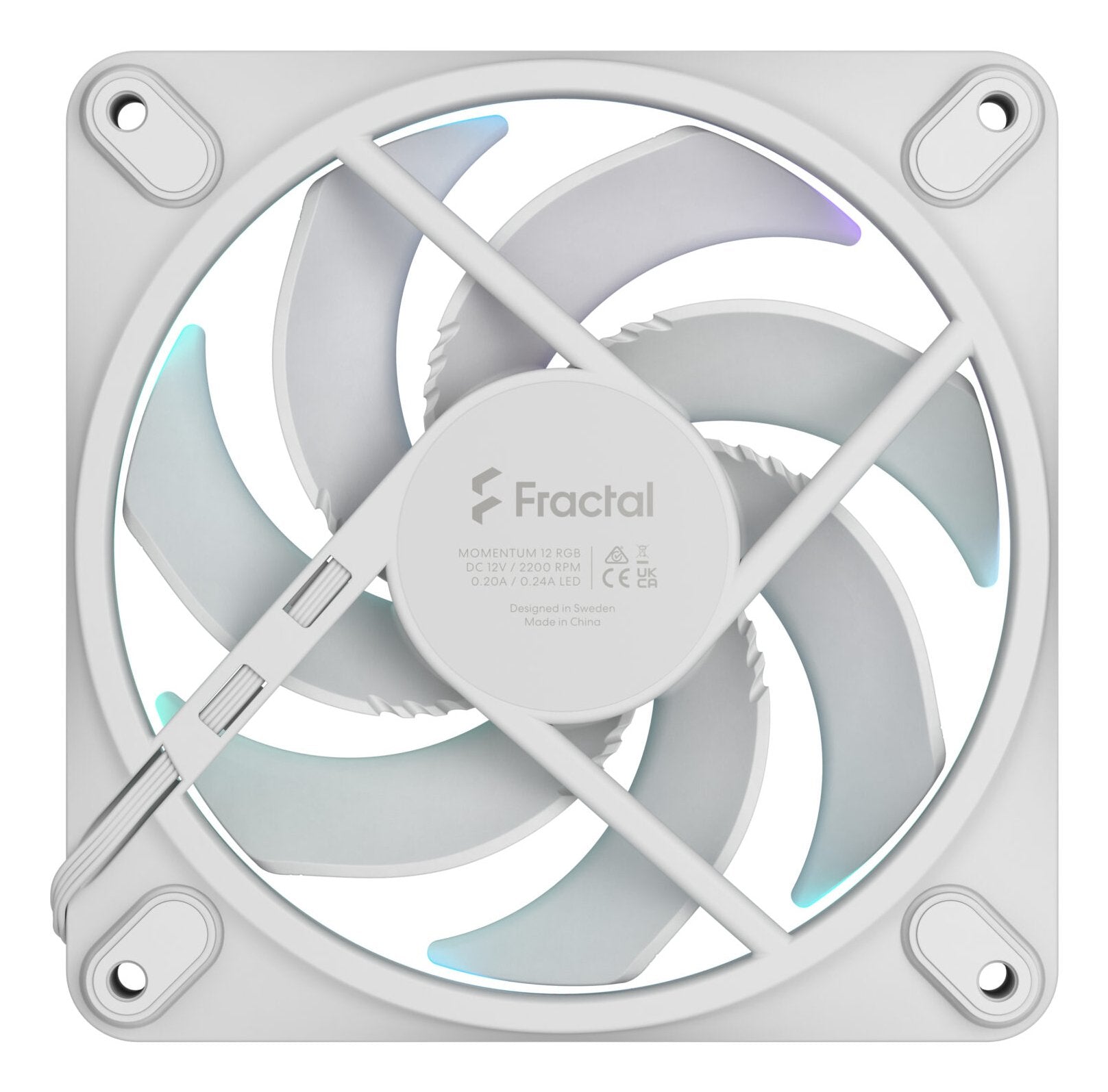 EAN 7340172708896 - Fractal Design Momentum 12 RGB Carcasa del ordenador Ventilador 12 cm Blanco 1 pieza(s) imagen 5
