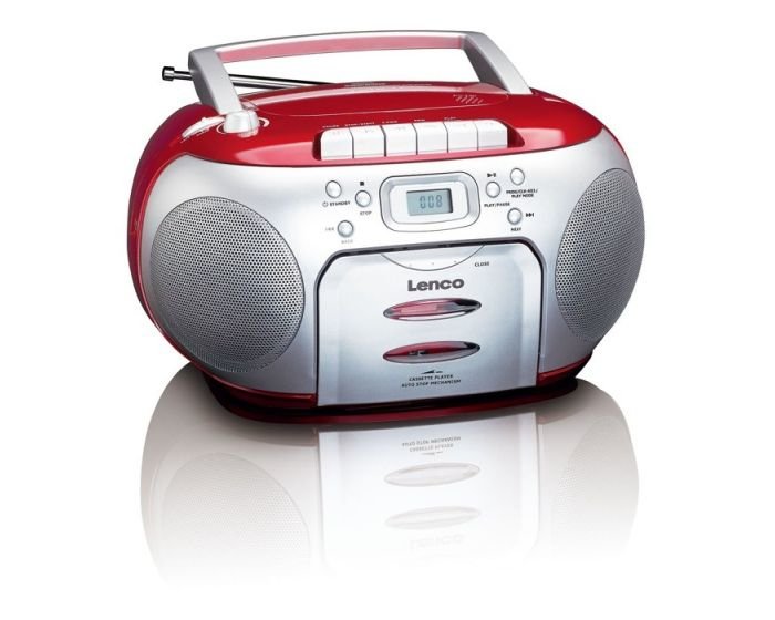 Lenco Scd-420, Negro, Rojo, Reproductor De Cd Portátil