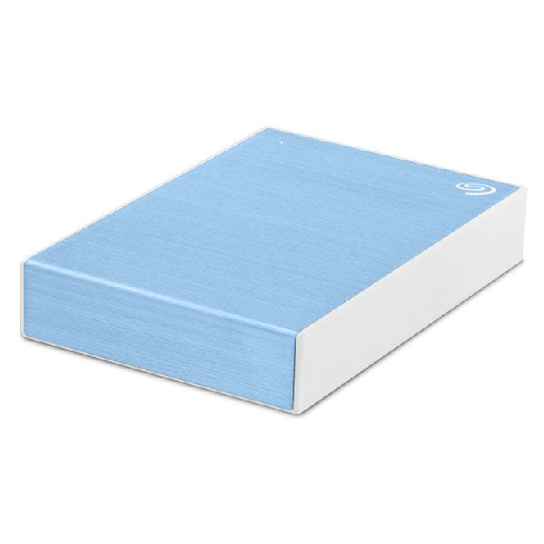 Seagate One Touch 5tb External Hdd With Password Protection Light Blue Stkz5000402