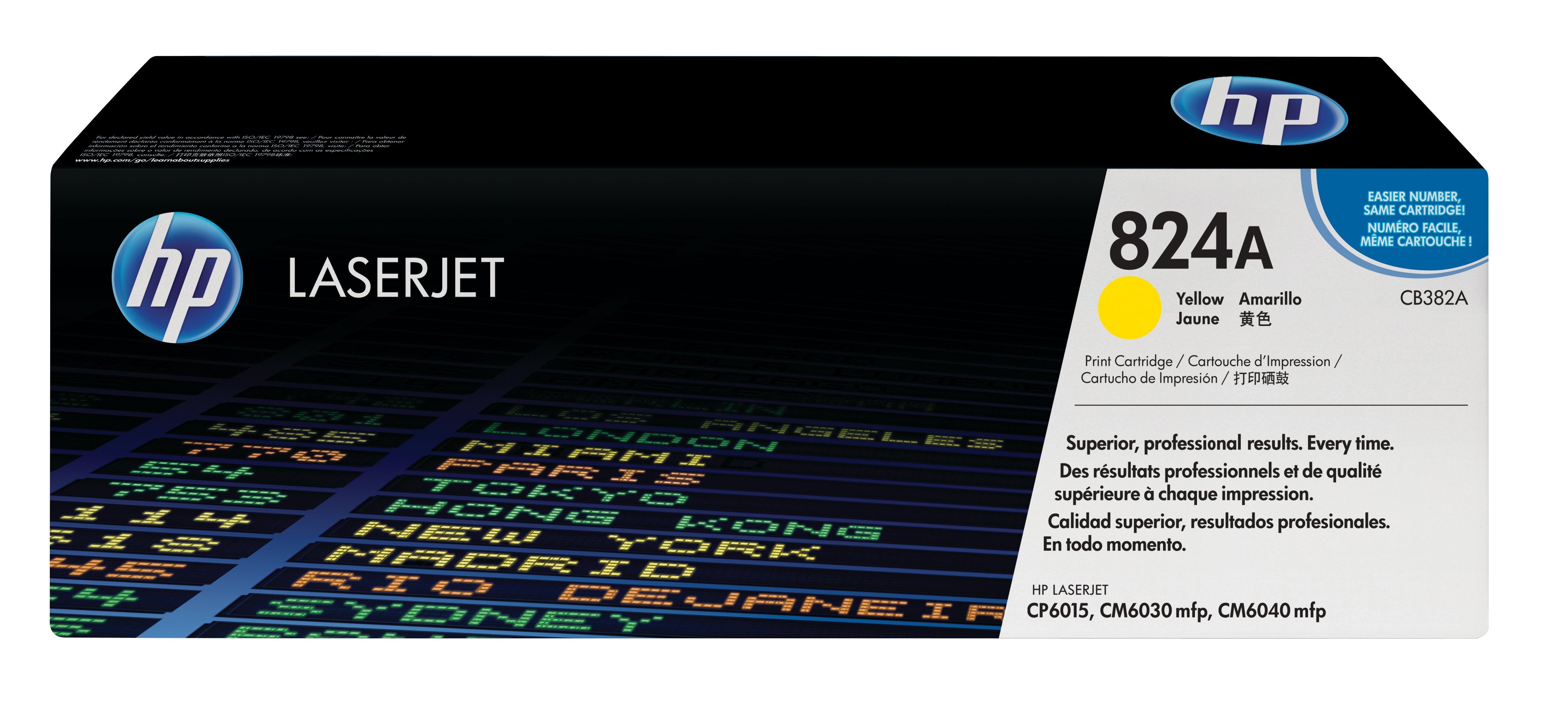 EAN 0882780459137 - HP 824A Yellow Original LaserJet Toner Cartridge cartucho de tóner 1 pieza(s) imagen 1