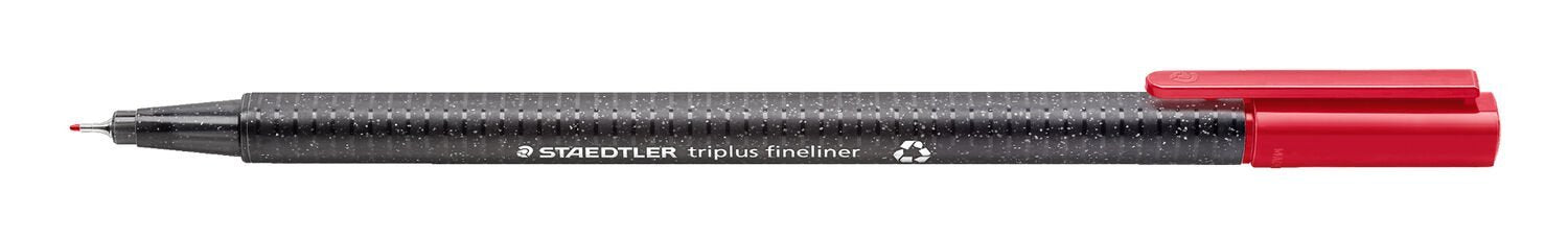 Staedtler Rotulador Fineliner Triplus, Trazo 0,3 Mm, Estuche De Cartón Reciclado Con 4 Rotuladores Fineliner En Colores Surtidos, 334 Rc4