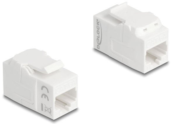 Keystone Modul Kupplung Rj45 Buchse Zu Rj45 Buchse Utp Cat.6a Weiss