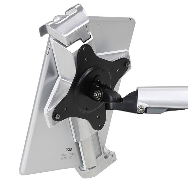 Ergotron 45-460-026 Mueble Y Soporte Para Dispositivo Multimedia Plata Carro Para Administración De Tabletas, Copia De Seguridad Plateado, Carro Para Administración De Tabletas, Plata, 2,3 Kg, 20,1 Cm (7.9"), 33 Cm (13"), 75 X 75,100 X 100