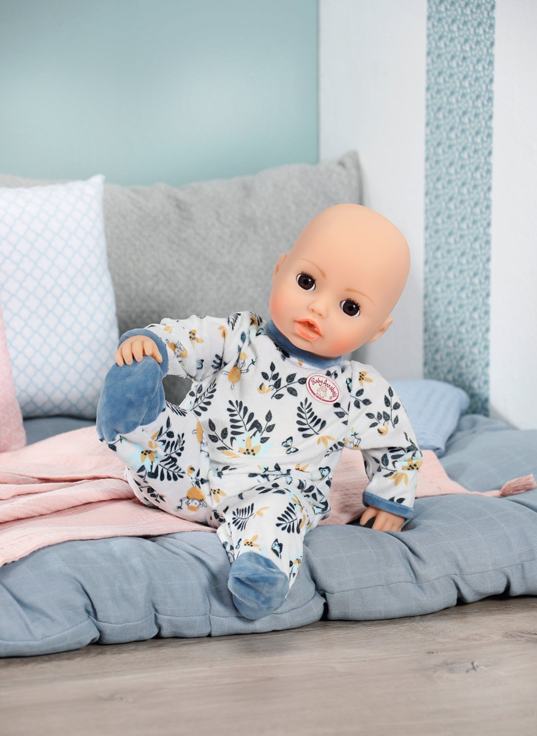 Zapf Creation Baby Annabell® Pelele Hojas Azules 43cm, Accesorios Para Muñecas 706824