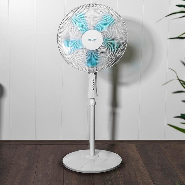 Ventilador Pie Cecotec Energysilence 520 Power White Temporizador