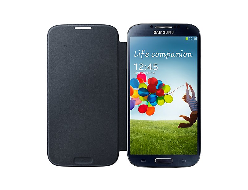 Funda Con Tapa Para Smartphone Samsung Galaxy S4 Blanca