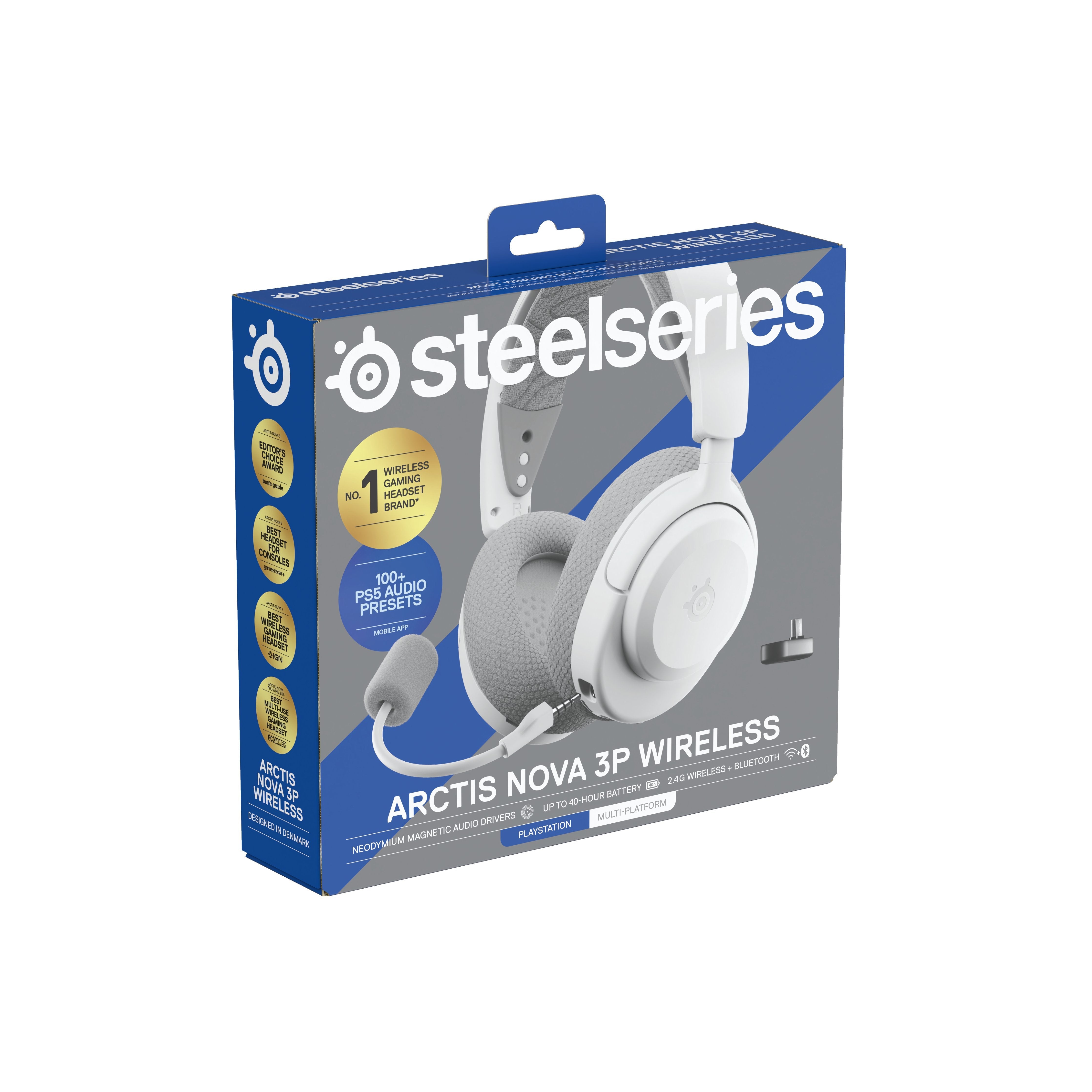 Steelseries Arctis Nova 3p Auriculares Inalámbrico Diadema Música/Uso Diario Bluetooth Blanco