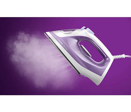 Plancha A Vapor Philips 1000 Series Dst1020/30   Suela Antiadherente 1800 W Violeta, Blanco