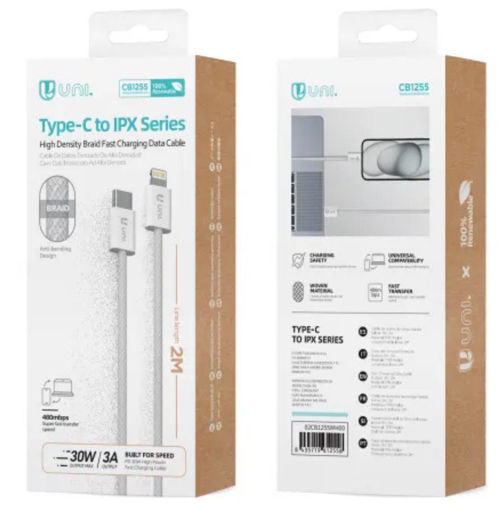 Cable Unico Usb Tipo(C) A Lightning 30w 3a