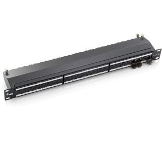 Equip Patch Panel 24 Puertos Categoria 6a Apantallado Color Negro 326524