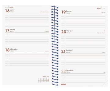 EAN 8422952409427 - Finocam 741441026 agenda Agenda diaria Azul imagen 4