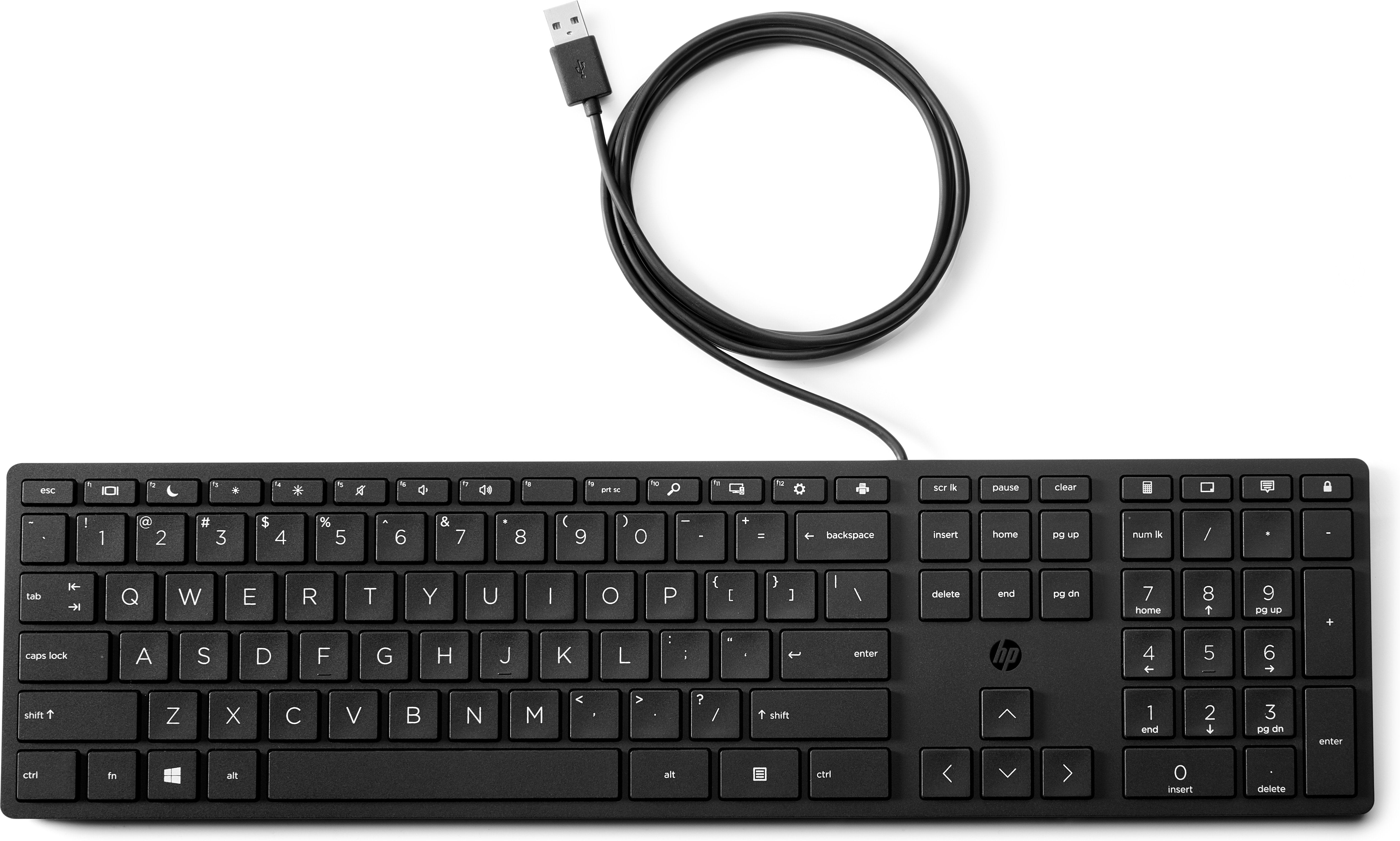 EAN 194721888174 - HP Wired Desktop 320K Keyboard teclado Oficina USB QWERTY Inglés Negro imagen 1