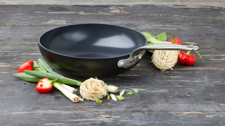 Greenpan Barcelona Pro Wok 28cm Black