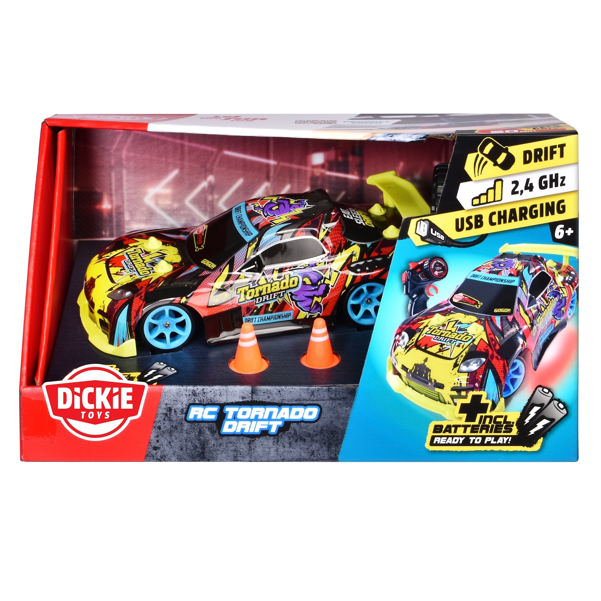 Dickie Rc Tornado Drift, Rtr 2,4 Ghz                201104007