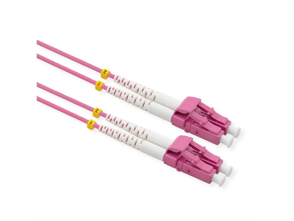 Value Lwl-Cable 50 125m Om4, Lc Lc, Low-Loss-Stecker, Violett, 7 M