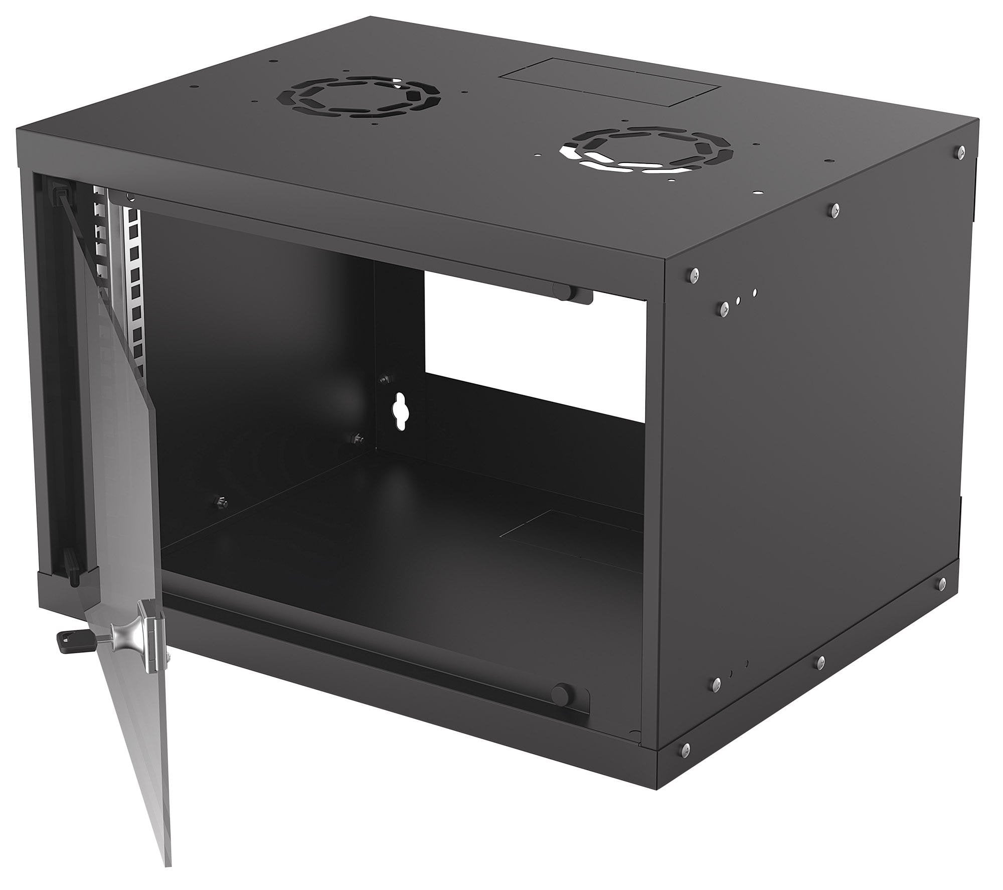 EAN 0766623714143 - Intellinet 714143 armario rack 6U Bastidor de pared Negro imagen 3