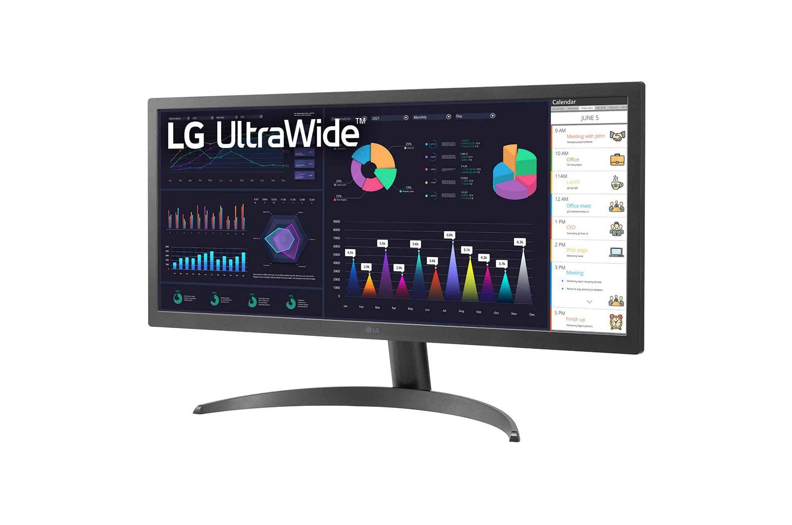 Monitor Ultrapanorámico Lg Ultrawide 26wq500-B 25.7' Wfhd Negro