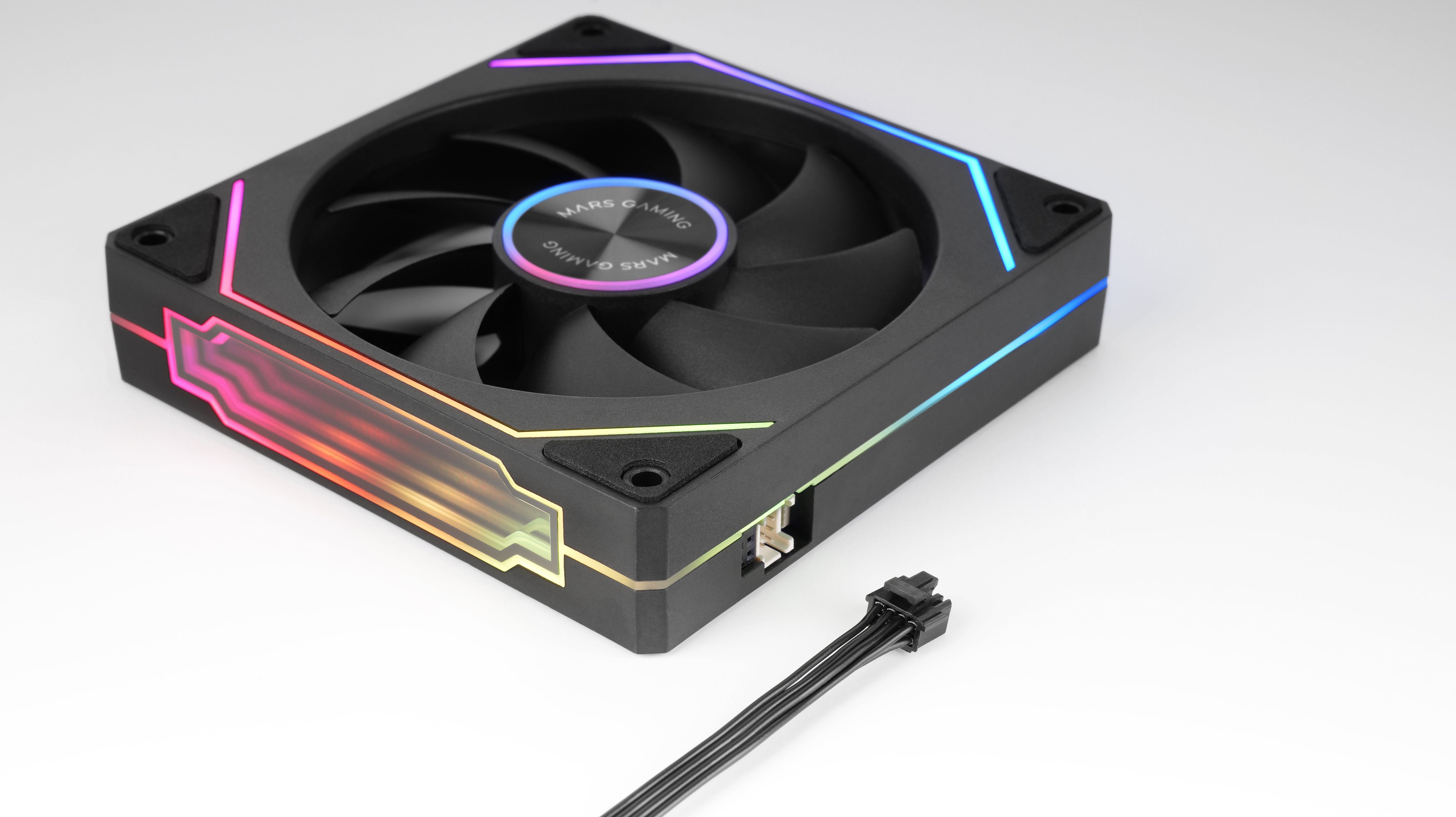Pack 3 Ventiladores Mars Gaming Mf-Linkfinitykit2 12cm Argb