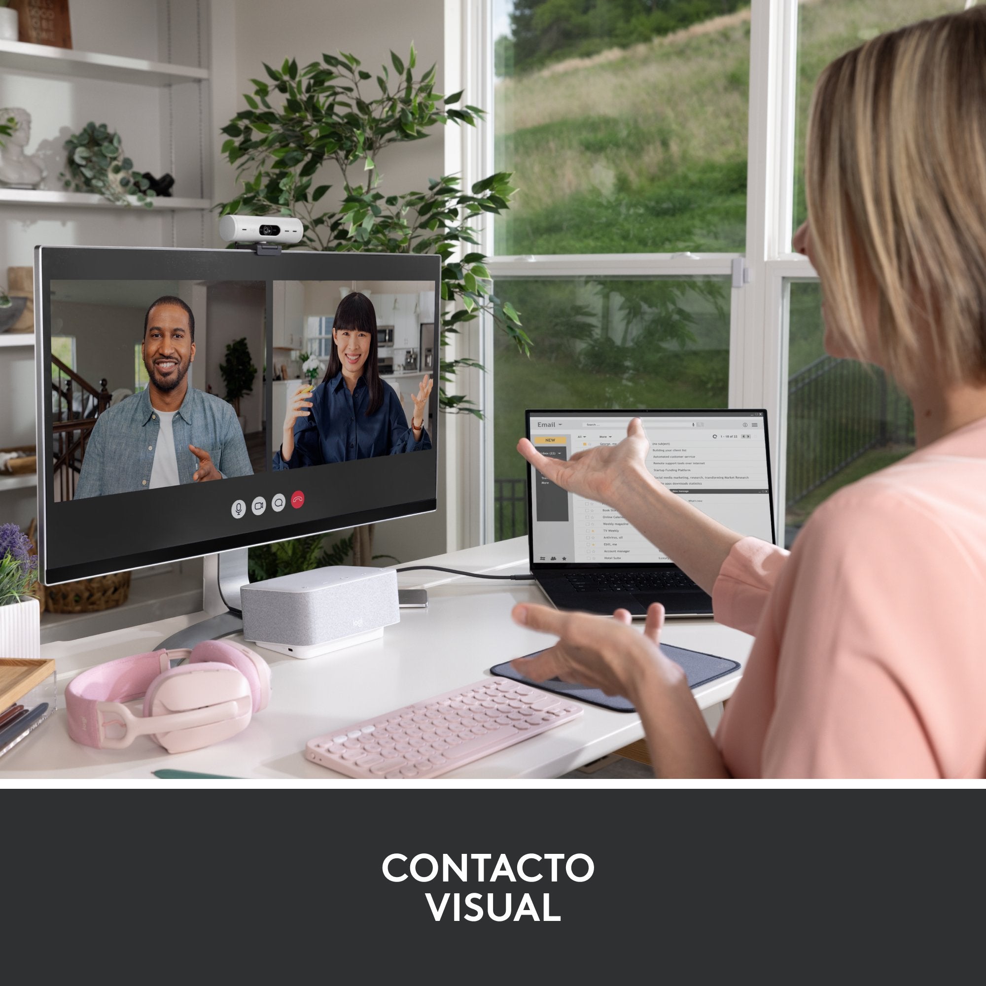 EAN 5099206104921 - Logitech 960-001428 cámara web 4 MP 1920 x 1080 Pixeles USB-C Blanco imagen 17