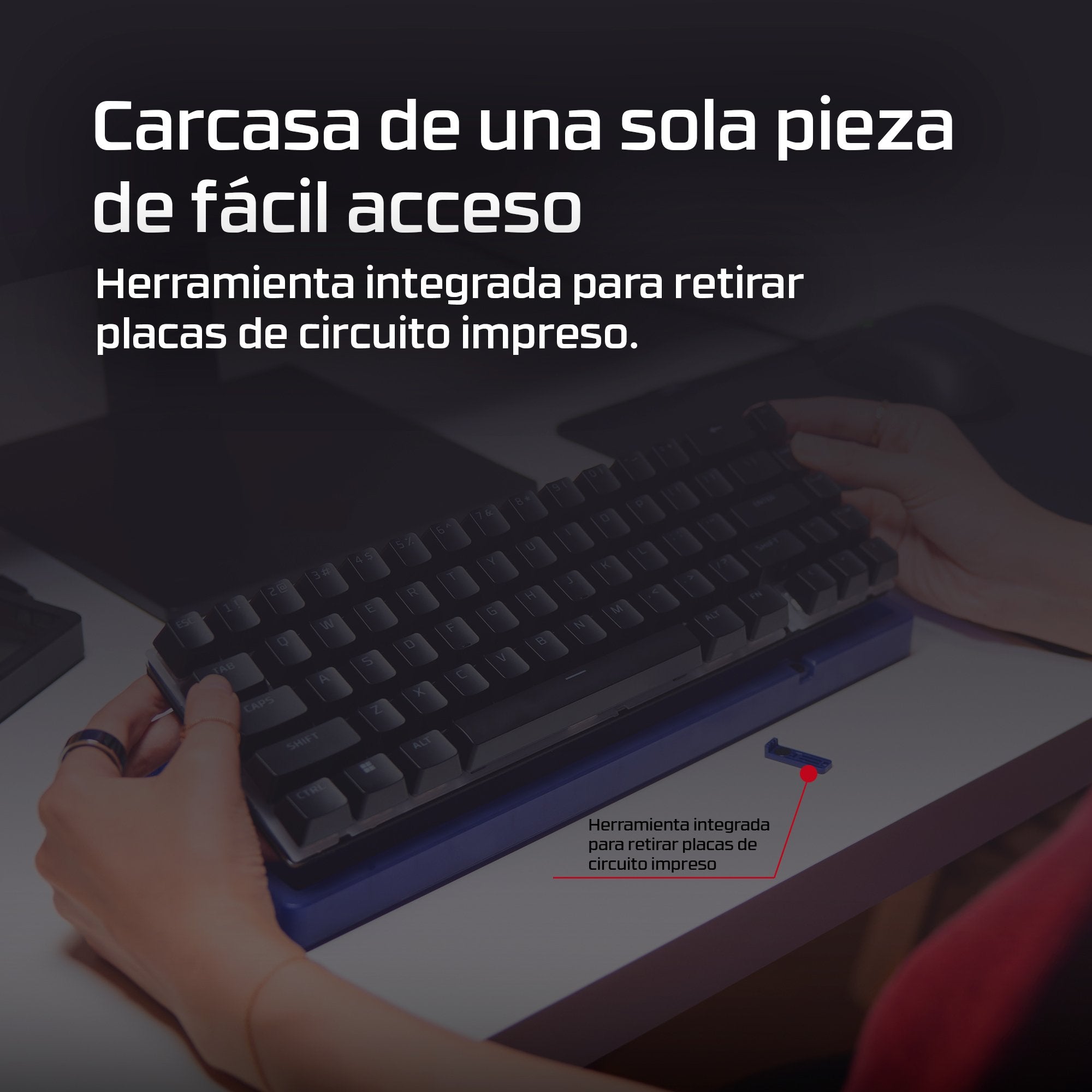EAN 198828944610 - HyperX Origins 2 65 teclado Juego USB Negro imagen 8